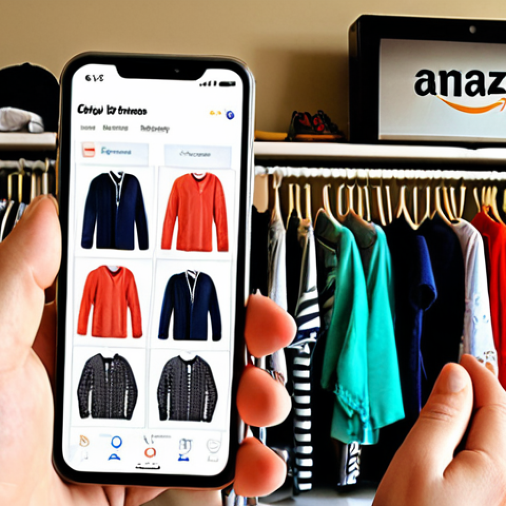 **A parent meticulously comparing prices of children's clothes on a smartphone, with multiple browser tabs open showing different online retailers like Amazon and eBay. The background should suggest a busy but organized family home.**