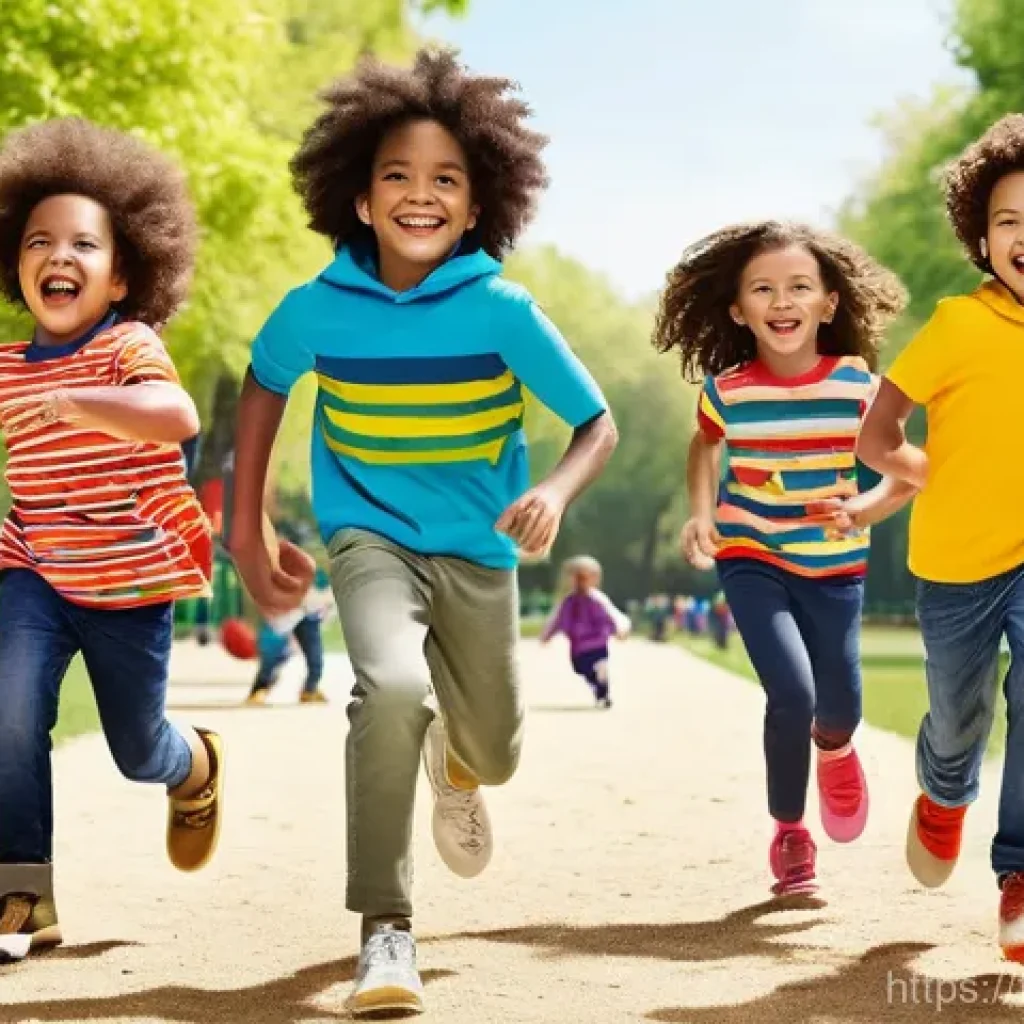 베네통키즈와 폴로키즈 비교 - **Benetton Kids: A Burst of Joy and Color**
    "A diverse group of cheerful children, aged 5-8, are...