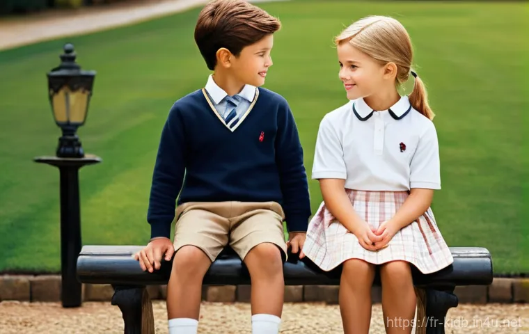 베네통키즈와 폴로키즈 비교 - **Benetton Kids: A Burst of Joy and Color**
    "A diverse group of cheerful children, aged 5-8, are...