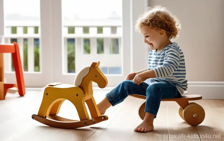 킨더스코너 아동 브랜드 추천 - **"A beautifully arranged Scandinavian-style nursery, filled with soft, natural light. In the center...