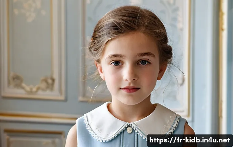 타티네쇼콜라 럭셔리 아동복 - **Prompt: "Classic French Childhood Elegance"**
    A charming young girl, approximately 4-5 years o...