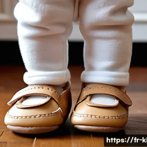 슈펜키즈 아동화 추천 - A close-up image of a toddler’s feet wearing well-fitted, supportive shoes with firm heel counters a...